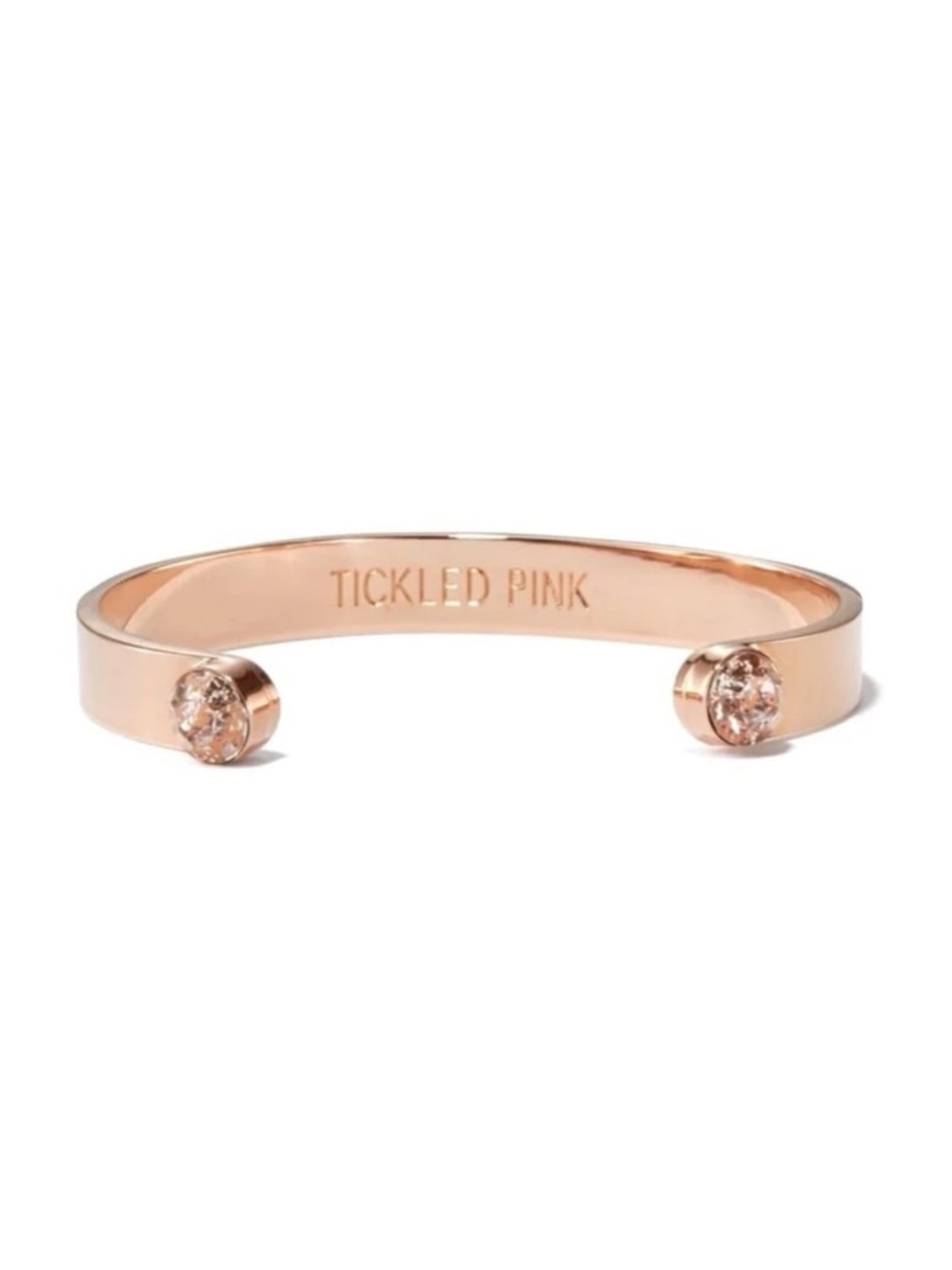 Kate Spade Forever Gems ‘TICKLED PINK’ Idiom Bracelet - Rose Gold & Crystal